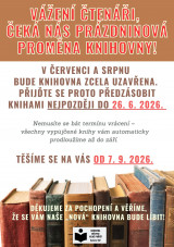 ???? Vážení čtenáři, čeká nás velká proměna knihov